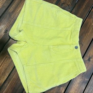 RVCA corduroy shorts